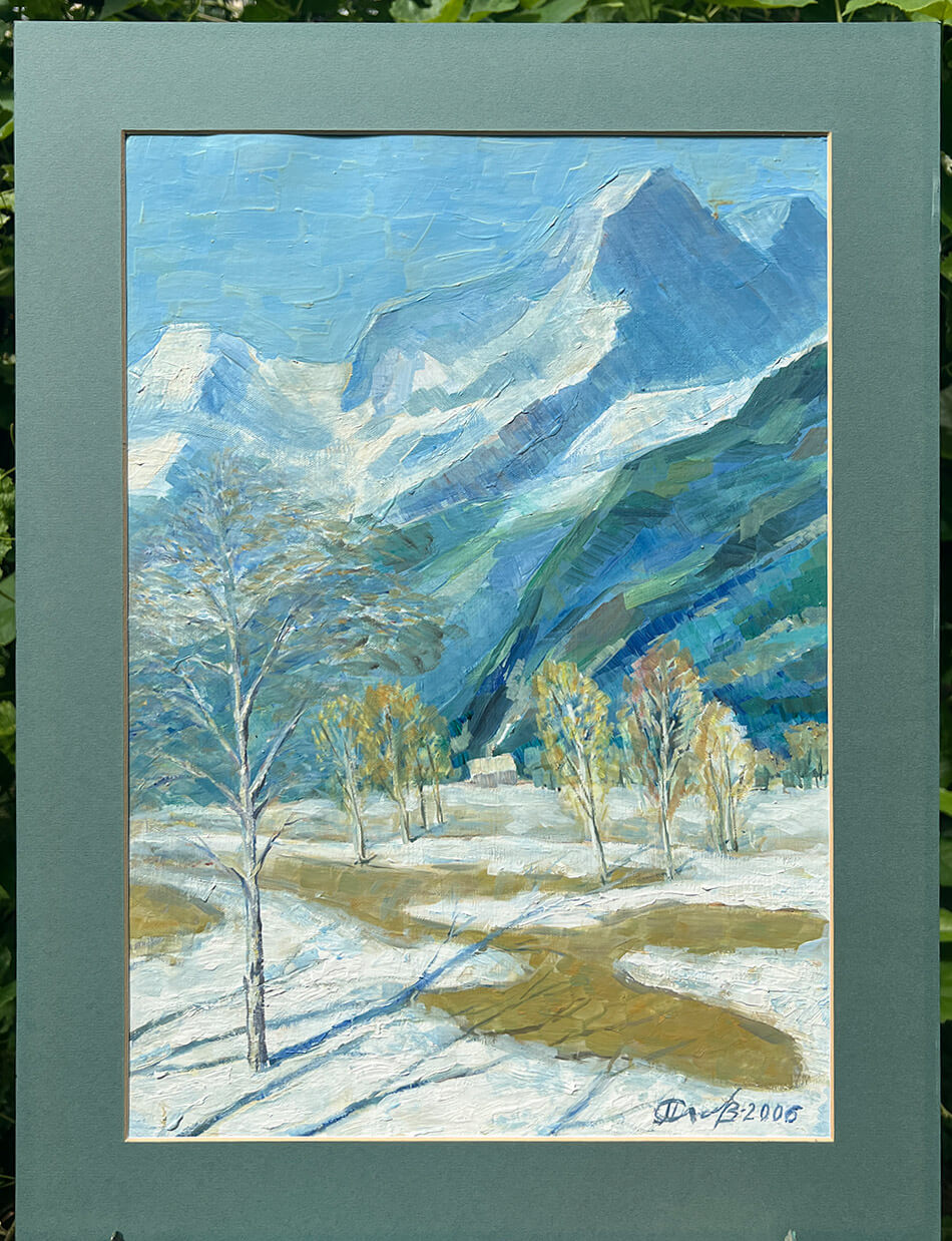 Кавказский перевал (2006), 46х32 см — изображение 2