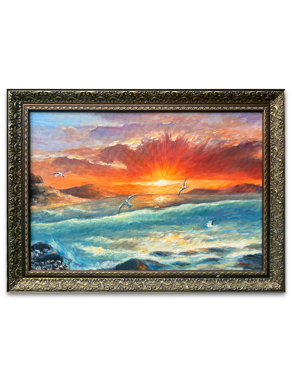 Море перед штормом (2009), 48х69 см