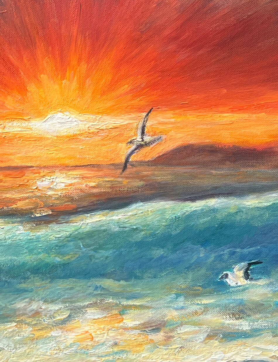 Море перед штормом (2009), 48х69 см — изображение 5