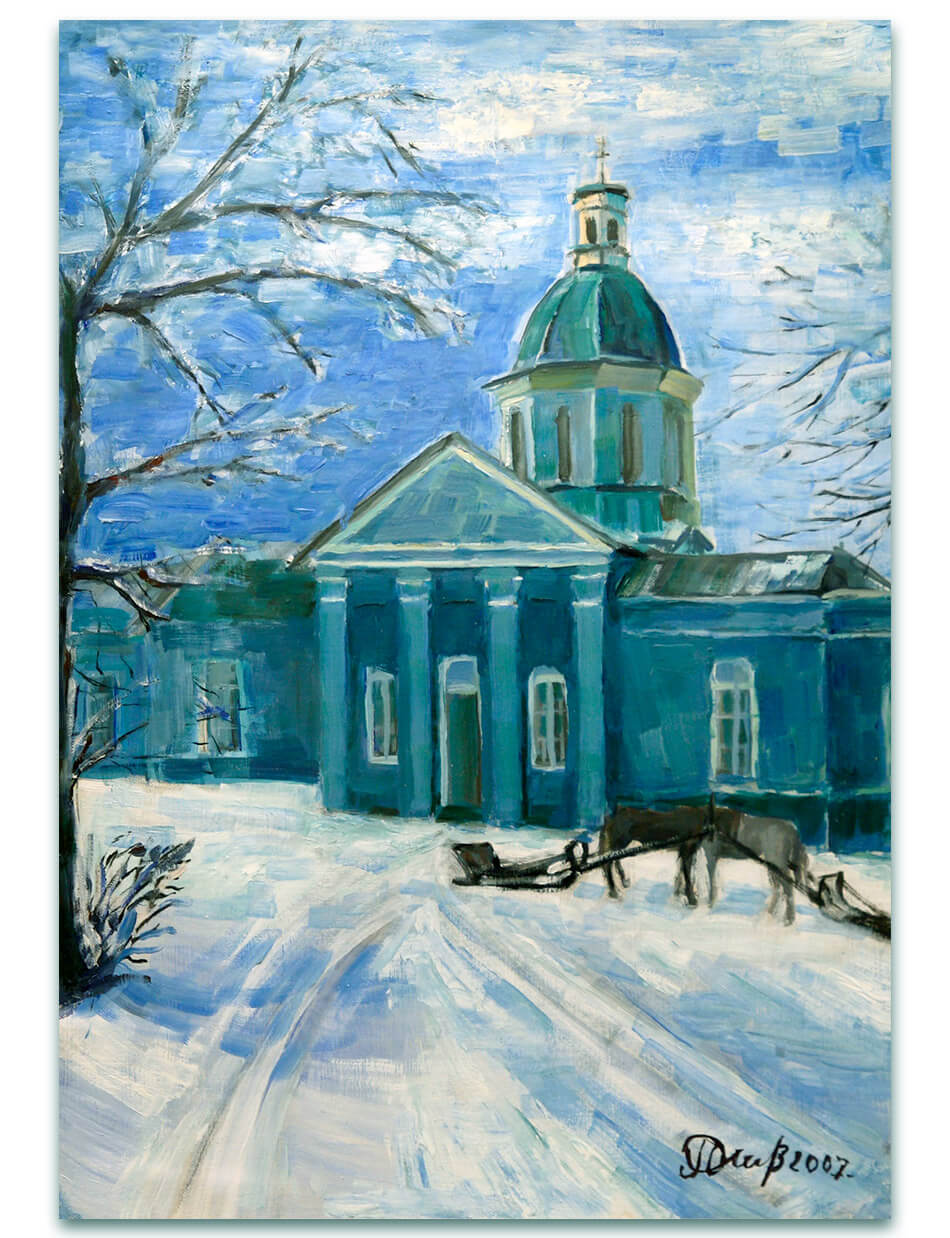 Никольская церковь (2007), 46х32 см