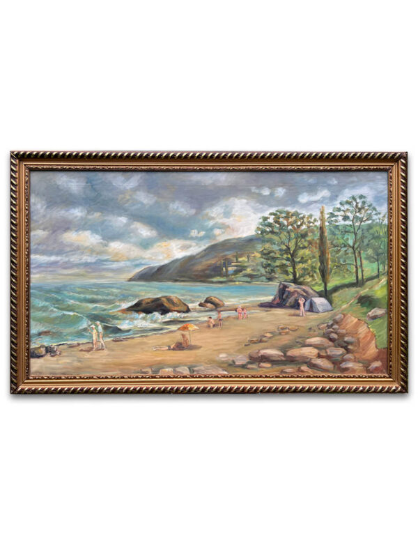 Перед штормом. Крымский берег (2008), 70х150 см
