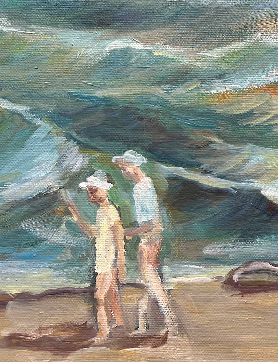 Перед штормом. Крымский берег (2008), 70х150 см — изображение 2
