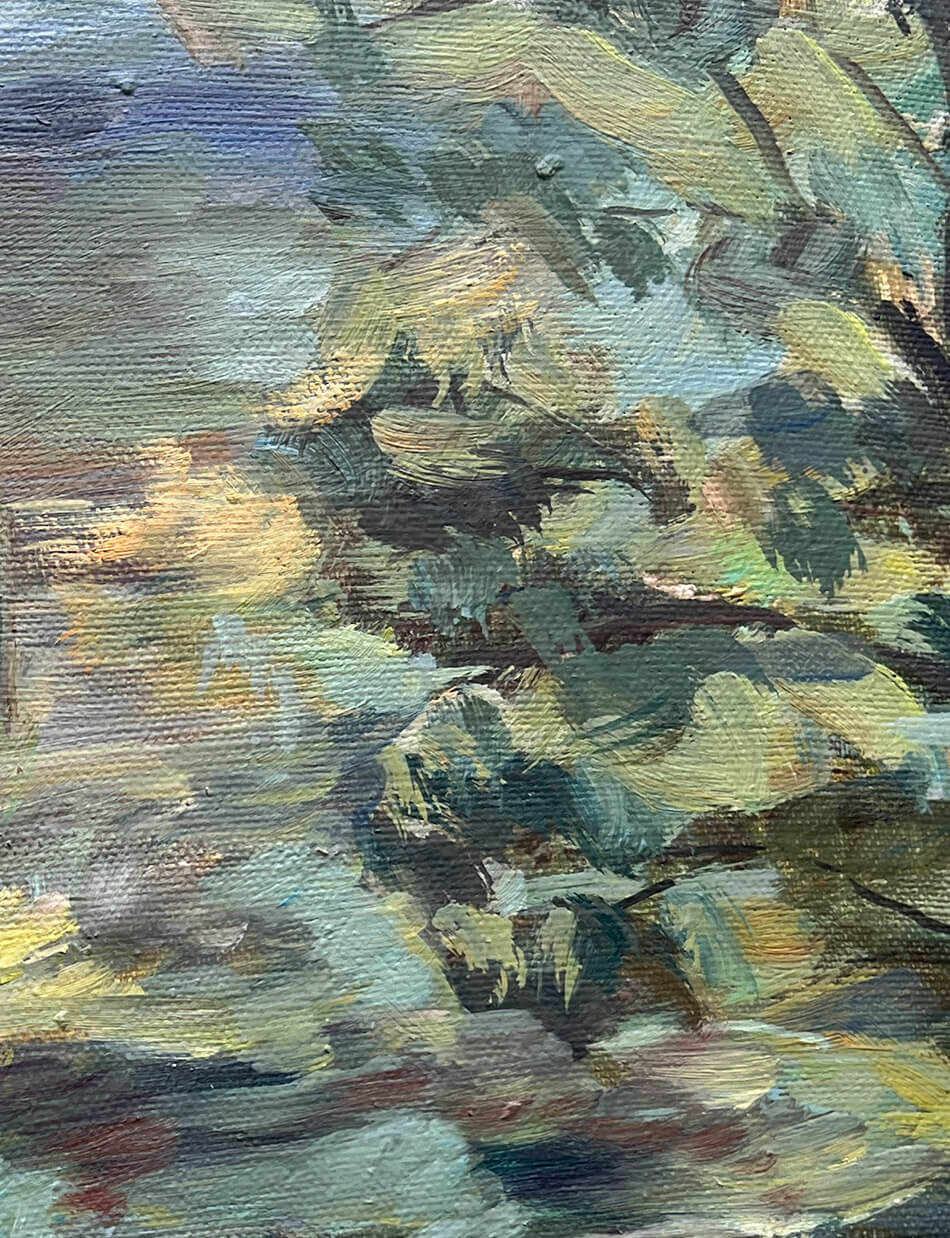 Перед штормом. Крымский берег (2008), 70х150 см — изображение 4