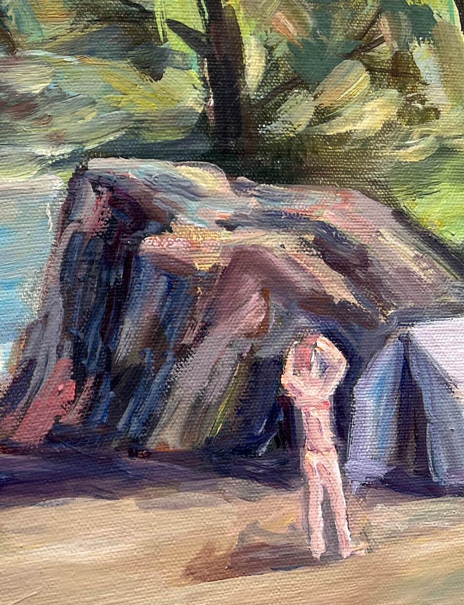 Перед штормом. Крымский берег (2008), 70х150 см — изображение 5