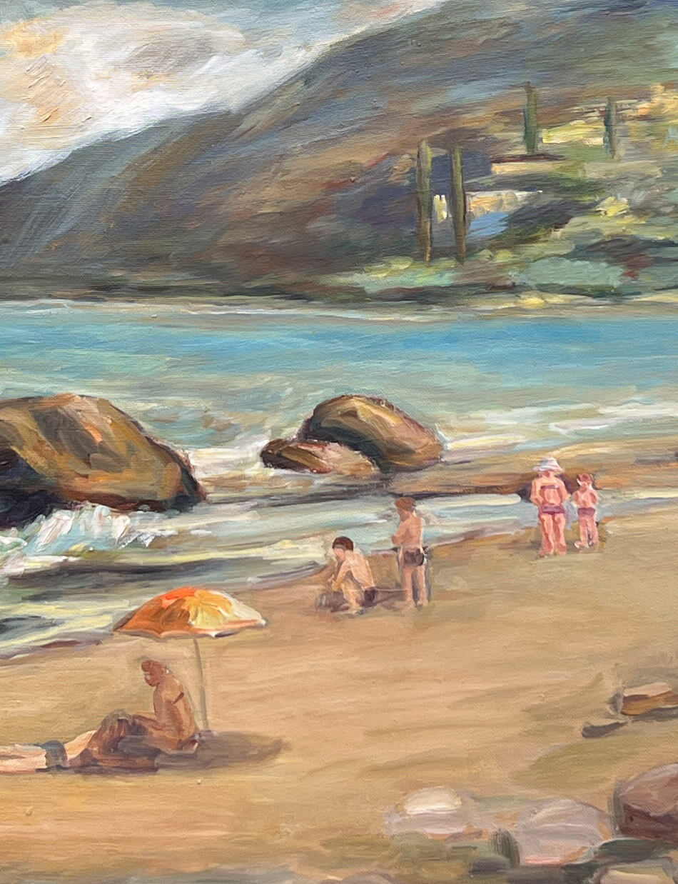Перед штормом. Крымский берег (2008), 70х150 см — изображение 6