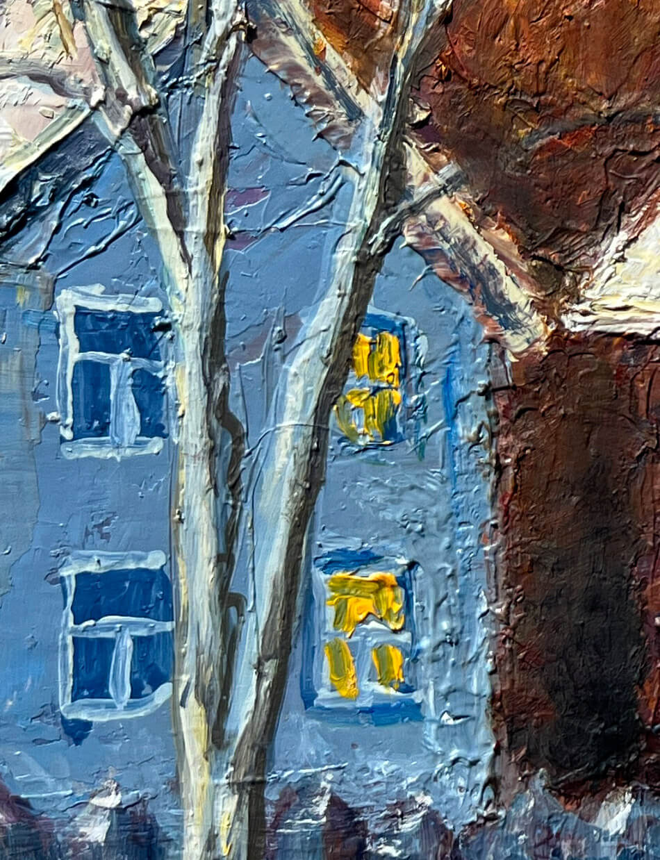 Большой снег в Репном (1997), 40х50 см — изображение 2